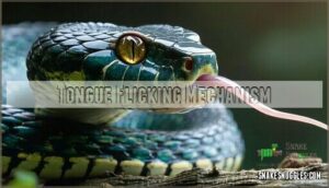 tongue flicking mechanism