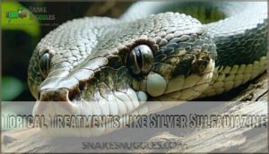 topical treatments like silver sulfadiazine