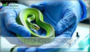 treating snake parasites