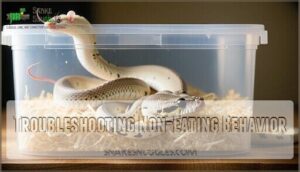 troubleshooting non-eating behavior