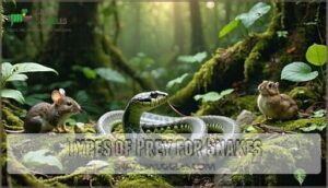types of prey for snakes