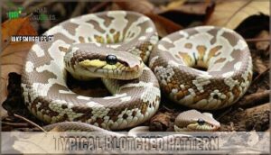 typical blotched pattern