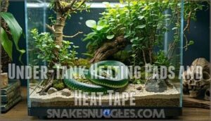 under-tank heating pads and heat tape