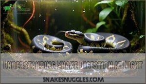 understanding snake digestion at night