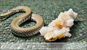 urates and mucous