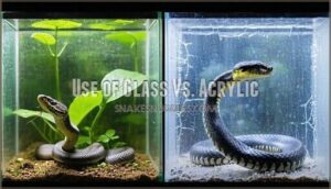 use of glass vs. acrylic