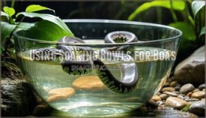 using soaking bowls for boas