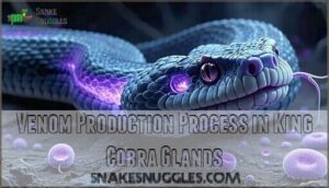 venom production process in king cobra glands
