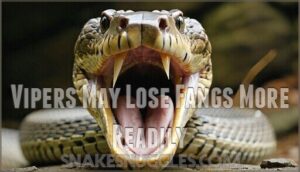 vipers may lose fangs more readily