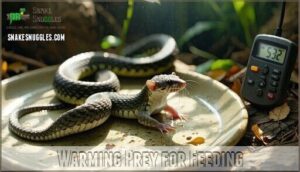 warming prey for feeding
