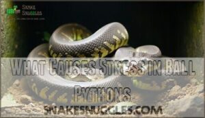 what causes stress in ball pythons
