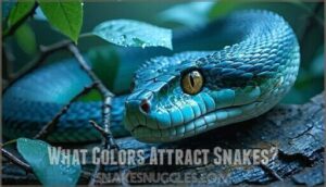 what colors attract snakes