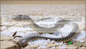 what does salt do to snakes