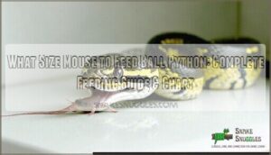 what size mouse to feed ball python