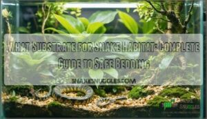 what substrate for snake habitat