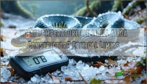 what temperature will kill a boa constrictor