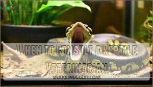 when to consult a reptile veterinarian