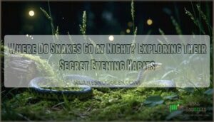 where do snakes go at night