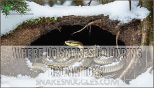 where do snakes go during brumation