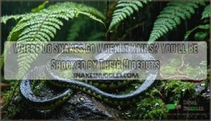 where do snakes go when it rains