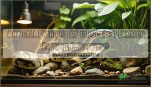 why ball pythons try to escape