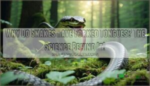 why do snakes have forked tongues
