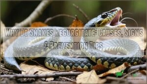 why do snakes regurgitate