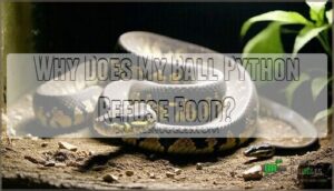 why does my ball python refuse food