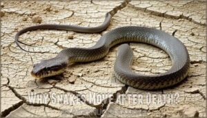 why snakes move after death