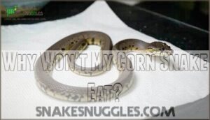 why won't my corn snake eat
