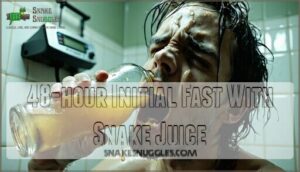 48-hour initial fast with snake juice