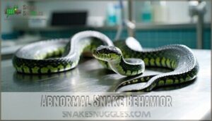 abnormal snake behavior