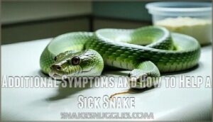 additional symptoms and how to help a sick snake