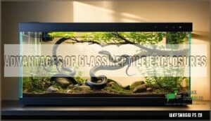 advantages of glass reptile enclosures