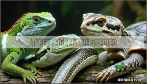 affected reptile species
