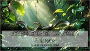 ambush hunters and tree-dwelling strategies