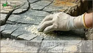 applying tile grout applying tile grout
