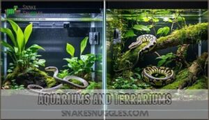 aquariums and terrariums