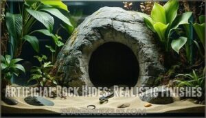 artificial rock hides: realistic finishes