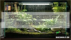 assessing environmental factors affecting snake health