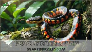 average lifespan in captivity