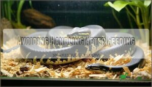 avoiding handling after feeding