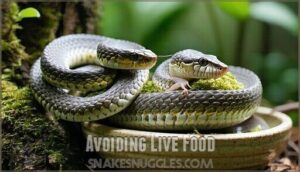 avoiding live food