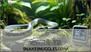 balancing heat and humidity in snake cages