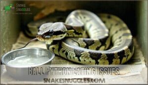 ball python eating issues