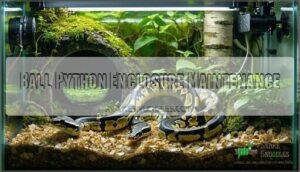 ball python enclosure maintenance