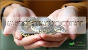 ball python handling and ownership