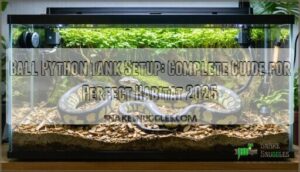 ball python tank setup