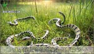 banded and blotched patterns