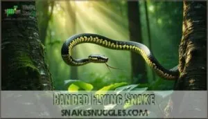 banded flying snake banded flying snake